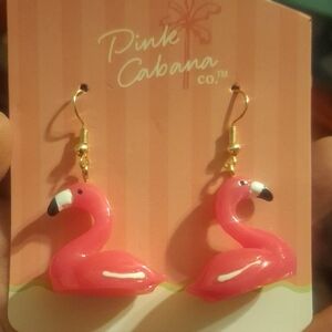 Pink Flamingo Earrings by Pink Cabana
